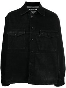 Ottolinger chemise oversize en jean à patch logo - Noir