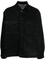 Ottolinger chemise oversize en jean à patch logo - Noir Ottolinger chemise oversize en jean à patch logo - Noir