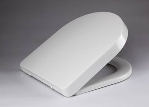 Deeline Toiletzitting + Deksel One Touch Wit Aqua Splash