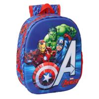 Kinderrugzak The Avengers Rood Donkerblauw 27 x 33 x 10 cm 3D