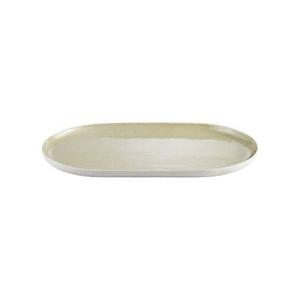 Sablo Serveerbord 35 Cm | Beige | Geel | Goud | Stoneware