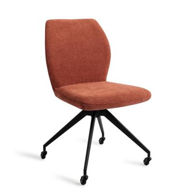 Jesper Home Eetkamerstoel 'Ikata' Glide Black, kleur Cosy Copper