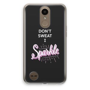 Sparkle quote: LG K10 (2017) Transparant Hoesje