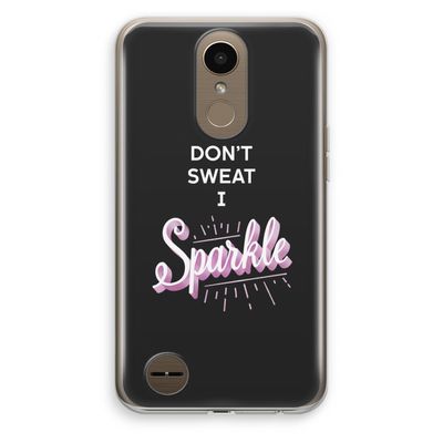 Sparkle quote: LG K10 (2017) Transparant Hoesje