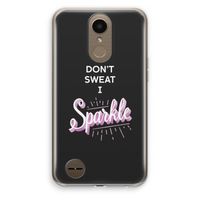 Sparkle quote: LG K10 (2017) Transparant Hoesje