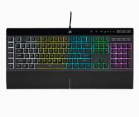 Corsair K55 RGB PRO toetsenbord USB QWERTY Scandinavisch Zwart