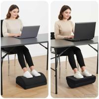 Voetensteun Kussen Effen Zwart