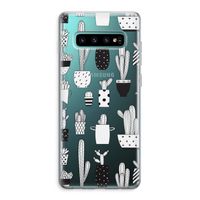Cactusmotief: Samsung Galaxy S10 Plus Transparant Hoesje Cactusmotief: Samsung Galaxy S10 Plus Transparant Hoesje