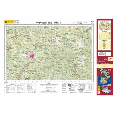 Topografische kaart 960 MT50 Valverde del Camino | CNIG - Instituto Geográfico Nacional1