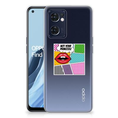 OPPO Reno 7 5G | Find X5 Lite | Sillicone Back Cover | Popart Princess OPPO Reno 7 5G | Find X5 Lite | Sillicone Back Cover | Popart Princess