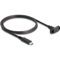 DeLOCK 87824 USB-kabel USB 3.2 Gen 2 (3.1 Gen 2) 1 m USB C Zwart