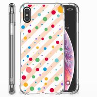 Apple iPhone X | Xs Doorzichtige Silicone Hoesje Dots - thumbnail