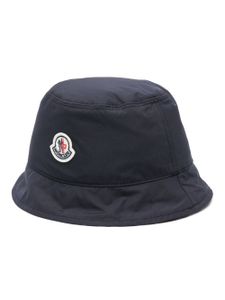 Moncler bob à patch logo - Bleu