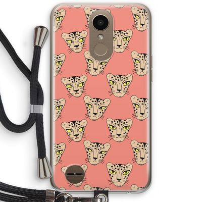 Tijger: LG K10 (2017) Transparant Hoesje met koord