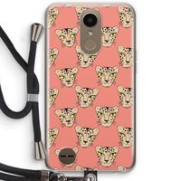 Tijger: LG K10 (2017) Transparant Hoesje met koord
