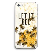 Let it bee: iPhone 5 / 5S / SE Transparant Hoesje