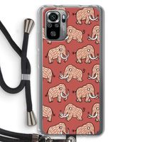 Mammoet: Xiaomi Redmi Note 10S Transparant Hoesje met koord