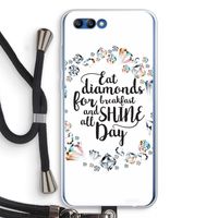 Diamonds: Honor 10 Transparant Hoesje met koord