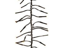 LED clusterverlichting buiten 120cm-144L zwart/warm wit - Lumineo