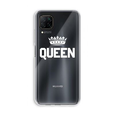 Queen zwart: Huawei P40 Lite Transparant Hoesje