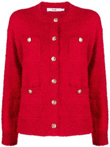 b+ab cardigan à boutons ornés - Rouge