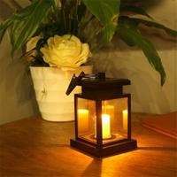 Solar kaarslicht retro buitenwater dichte LED tuin licht