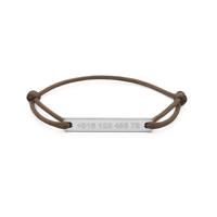 Kindercollectie S.O.S. bar armband - Stainless steel - Zilver