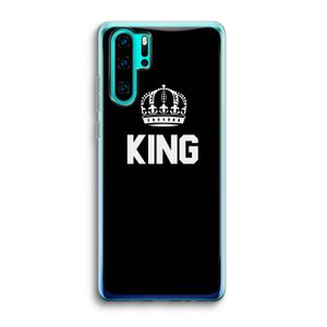 King zwart: Huawei P30 Pro Transparant Hoesje