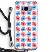 Klaproosjes: Samsung Galaxy S8 Plus Transparant Hoesje met koord