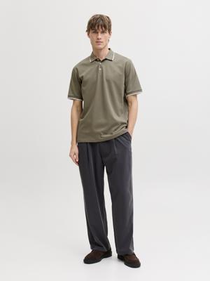 Jack & Jones Jprblaethan Detail Ss Polo Sn Poloshirts 4951125 Smokey Olive
