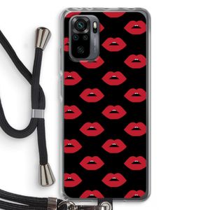 Lips: Xiaomi Redmi Note 10 Pro Transparant Hoesje met koord