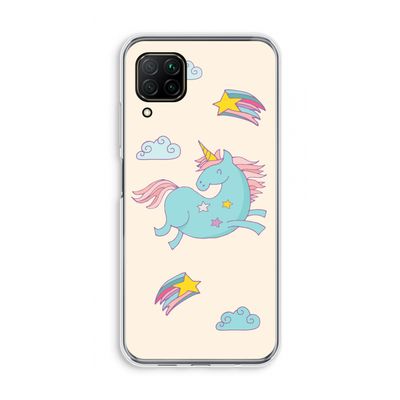 Vliegende eenhoorn: Huawei P40 Lite Transparant Hoesje