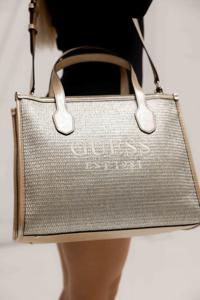 Guess Silvana 2 Compartment Tote Tas Dames Goud - Maat One Size - Kleur: Goud | Soccerfanshop