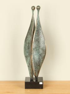 Kunstwerk uit brons Relatie, 34 cm