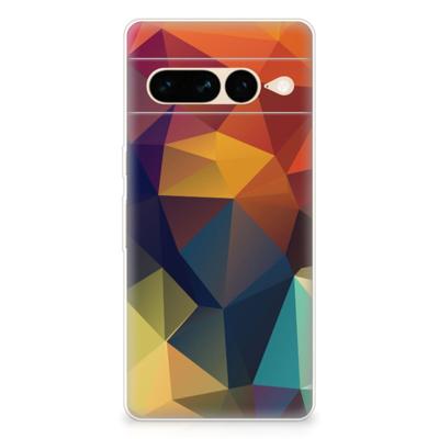 Google Pixel 7 Pro | TPU Hoesje | Polygon Color