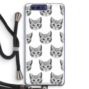 Kitten: Honor 9 Transparant Hoesje met koord