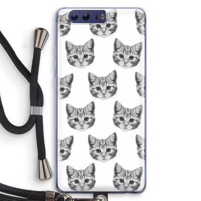 Kitten: Honor 9 Transparant Hoesje met koord