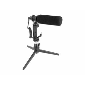 Vlog Shotgun Microphone Set for Smartphones and DSLR Cameras Microfoon