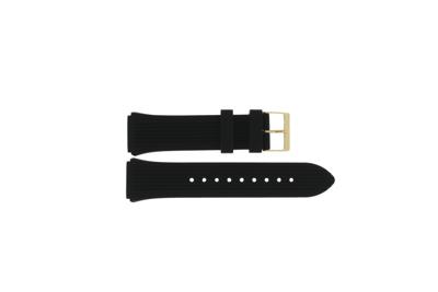 Horlogeband Guess GW0030L2 / W0030L2 / Athena Rubber Zwart 21mm