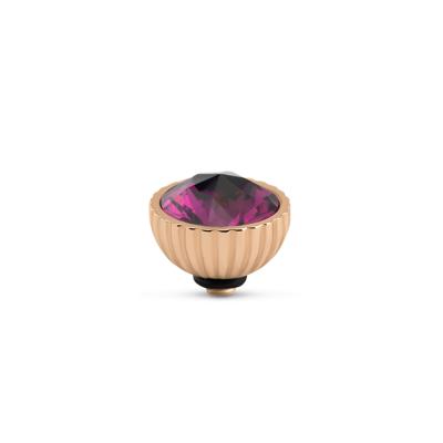 Melano Twisted Ridged Steentje Amethyst Ignite Rosé