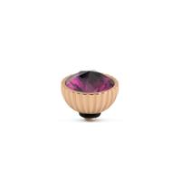 Melano Twisted Ridged Steentje Amethyst Ignite Rosé