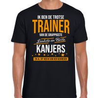 Trotse trainer van kanjers cadeau t-shirt zwart voor heren - thumbnail