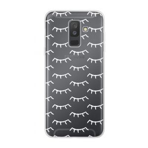 Wimpers: Samsung Galaxy A6 Plus (2018) Transparant Hoesje