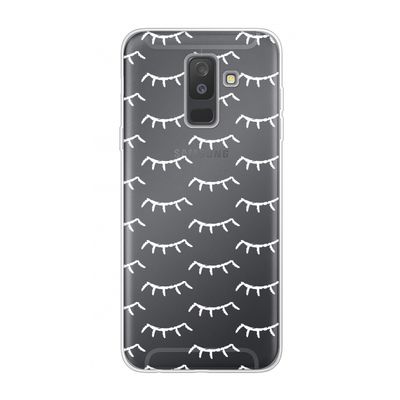 Wimpers: Samsung Galaxy A6 Plus (2018) Transparant Hoesje