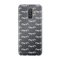 Wimpers: Samsung Galaxy A6 Plus (2018) Transparant Hoesje