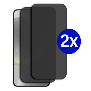 Double Pack - Screenprotector geschikt voor OPPO A74 5G - Privacy - Tempered Glass - Beschermglas - Glas - 2x Screenprotector - Privacy screenprotector