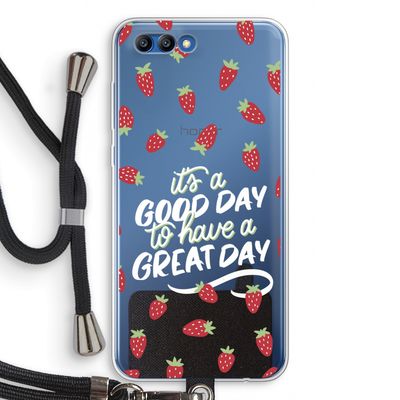 Don't forget to have a great day: Honor 10 Transparant Hoesje met koord