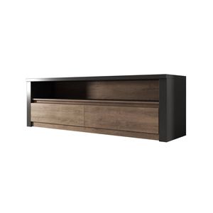 Meubella TV-Meubel Monaco - Eiken - Grijs - 130 cm