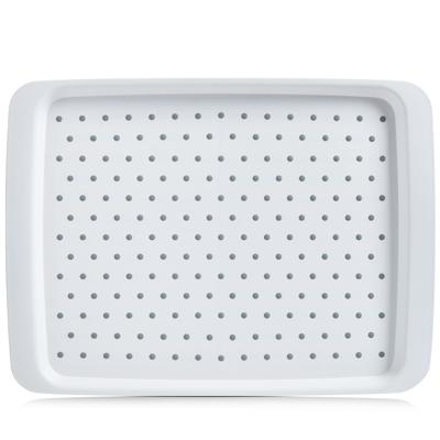Zeller Dienblad - antislip - wit - kunststof - 35 x 26 cm Zeller Dienblad - antislip - wit - kunststof - 35 x 26 cm