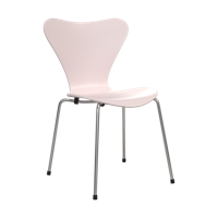 Fritz Hansen Series 7 vlinderstoel chrome 7:14 AM Pink
